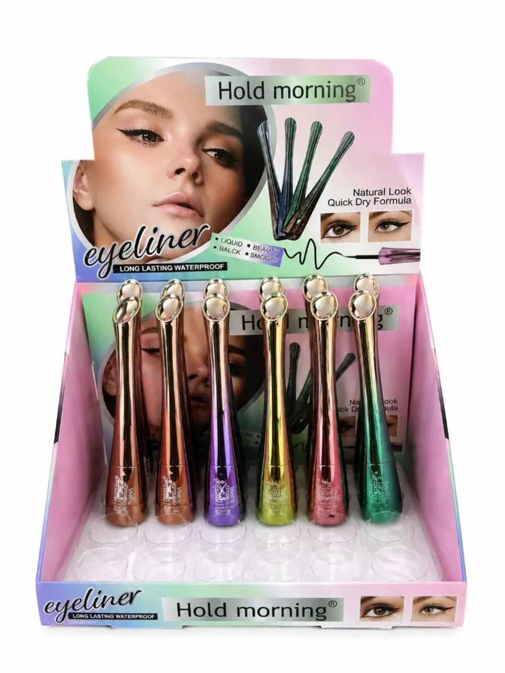Hold Morning Waterproof Black Liquid Eyeliner – New